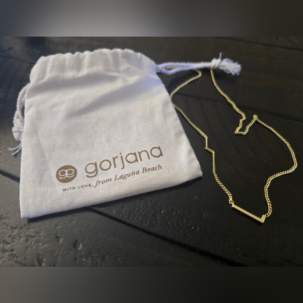 Gorjana Gold "L" Necklace for Women